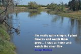 The Kings River is running full as it winds lazily through Kings County. It's shown here passing by Flint Avenue. Water seems to be plentiful, causing the the Bureau of Reclamation to boost its water allocation to 100 percent to CVP users.  